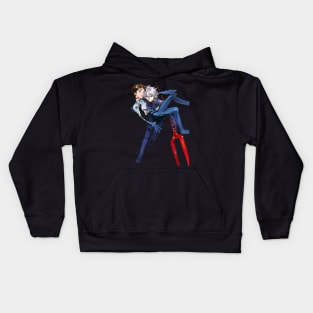 Shinji and Kaoru Evangelion Kids Hoodie